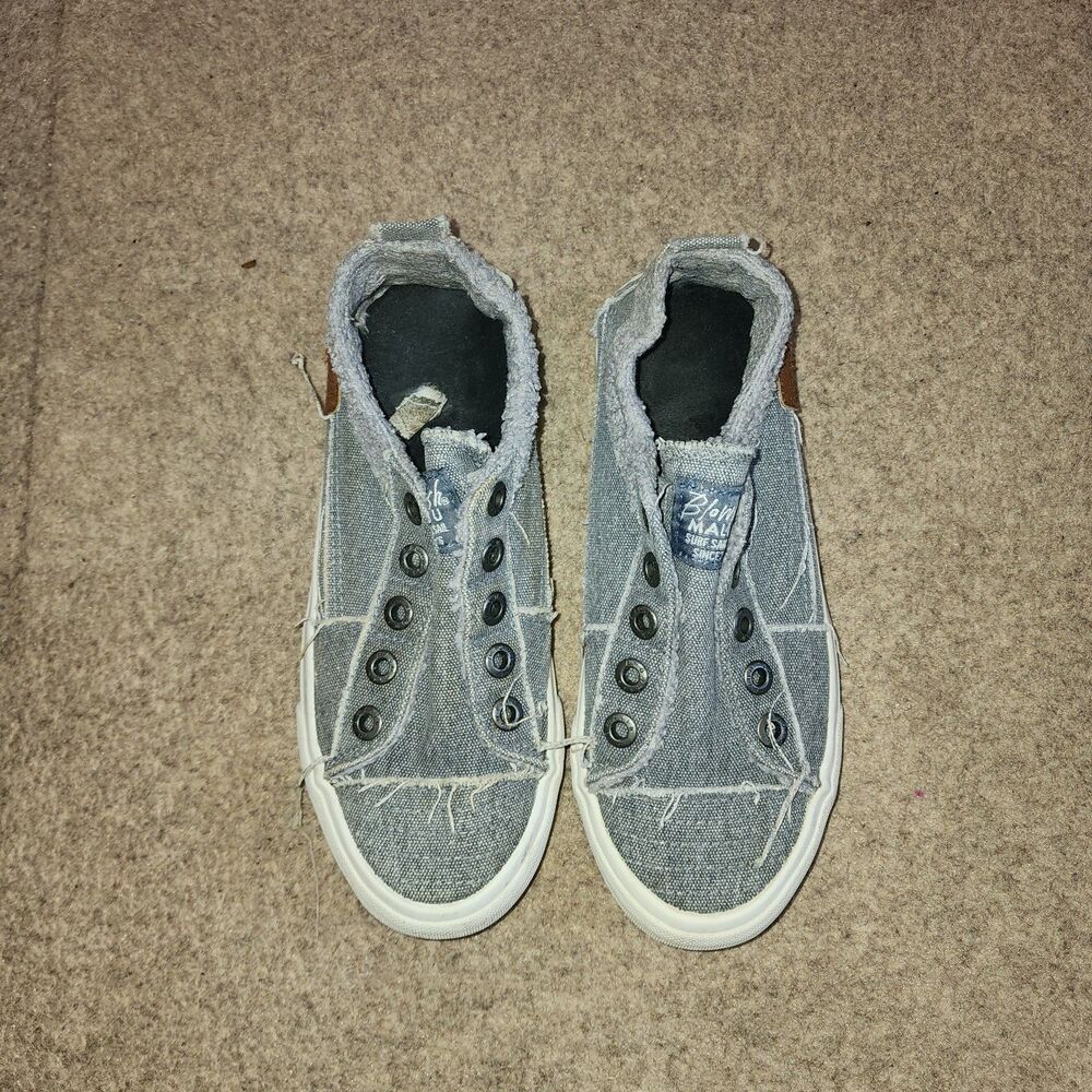 Blowfish Malibu Play Slip-on Sneakers | Blue Grey Distressed | W7.5